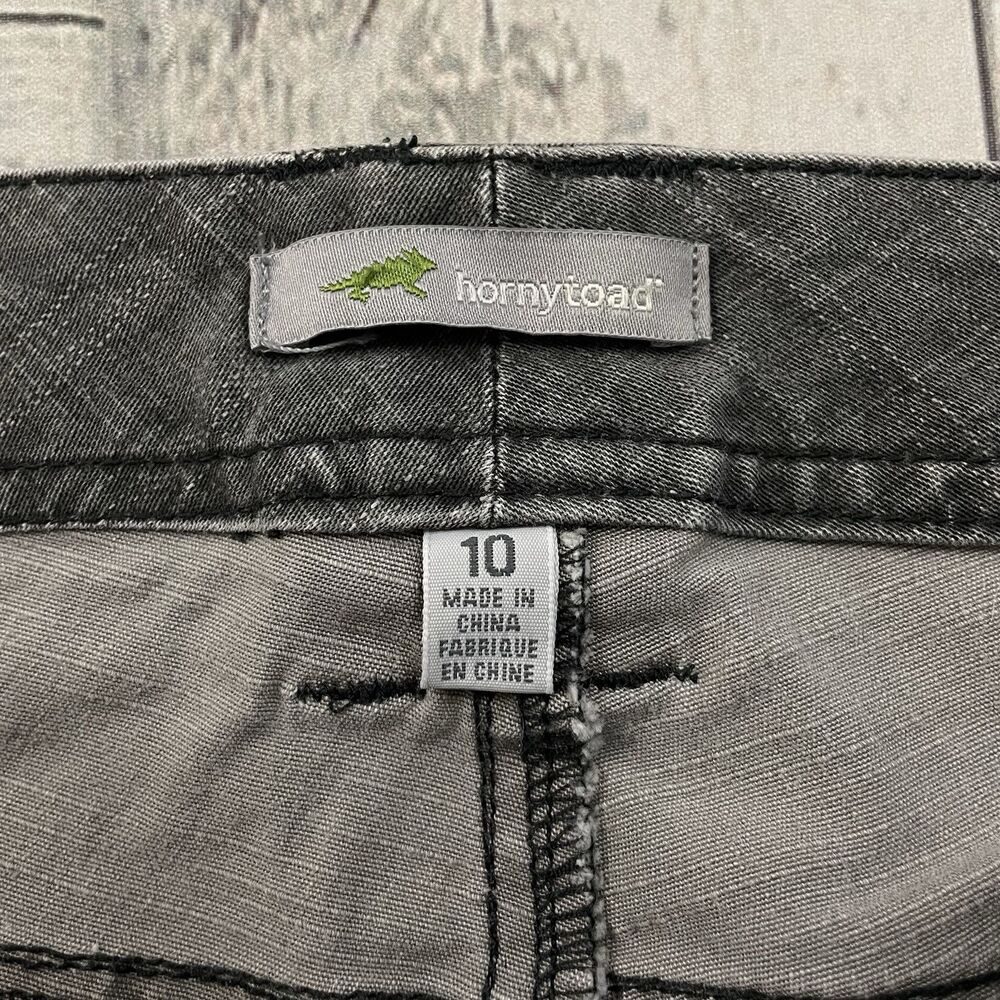 Horny Toad Women's Size 10 Black Light Wash W's Jaywalk Straight Denim Jeans - Picture 5 of 8